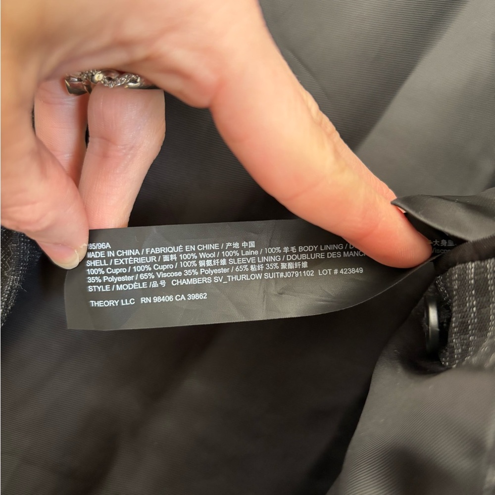 Theory Standard Checked Blazer In Wool - Picture 13 of 13
